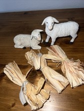 Kirkland Signature 2011 Nativity REPLACEMENT SHEEP & HAY Creche De Noel 915661