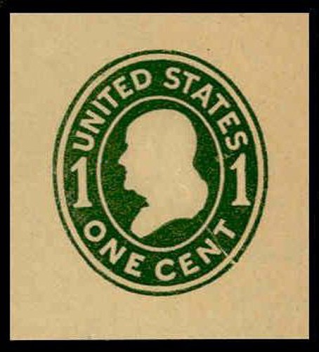 SCOTT #W405 VERY FINE MINT CUT SQUARE