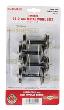 Bachmann 92421 G Scale Metal Wheels Set 4 Axles, Standard 31MM Fits LGB and more