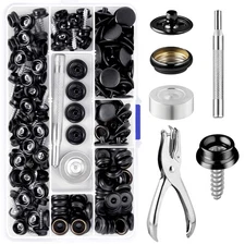 150pc Fastener Button Snap Press Stud Kit Stainless Steel Marine Boat Canvas Set