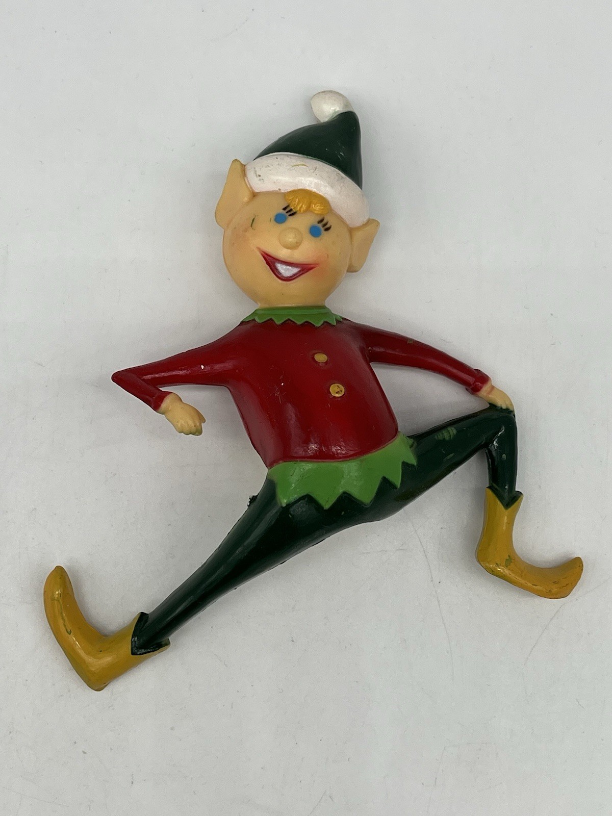 Vintage 2 Stocking Holders 1980s SunHill Industries Elf, Dear God Retro