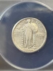 1918 STANDING LIBERTY QUARTER ANACS VF 25 DETAILS - CLEANED