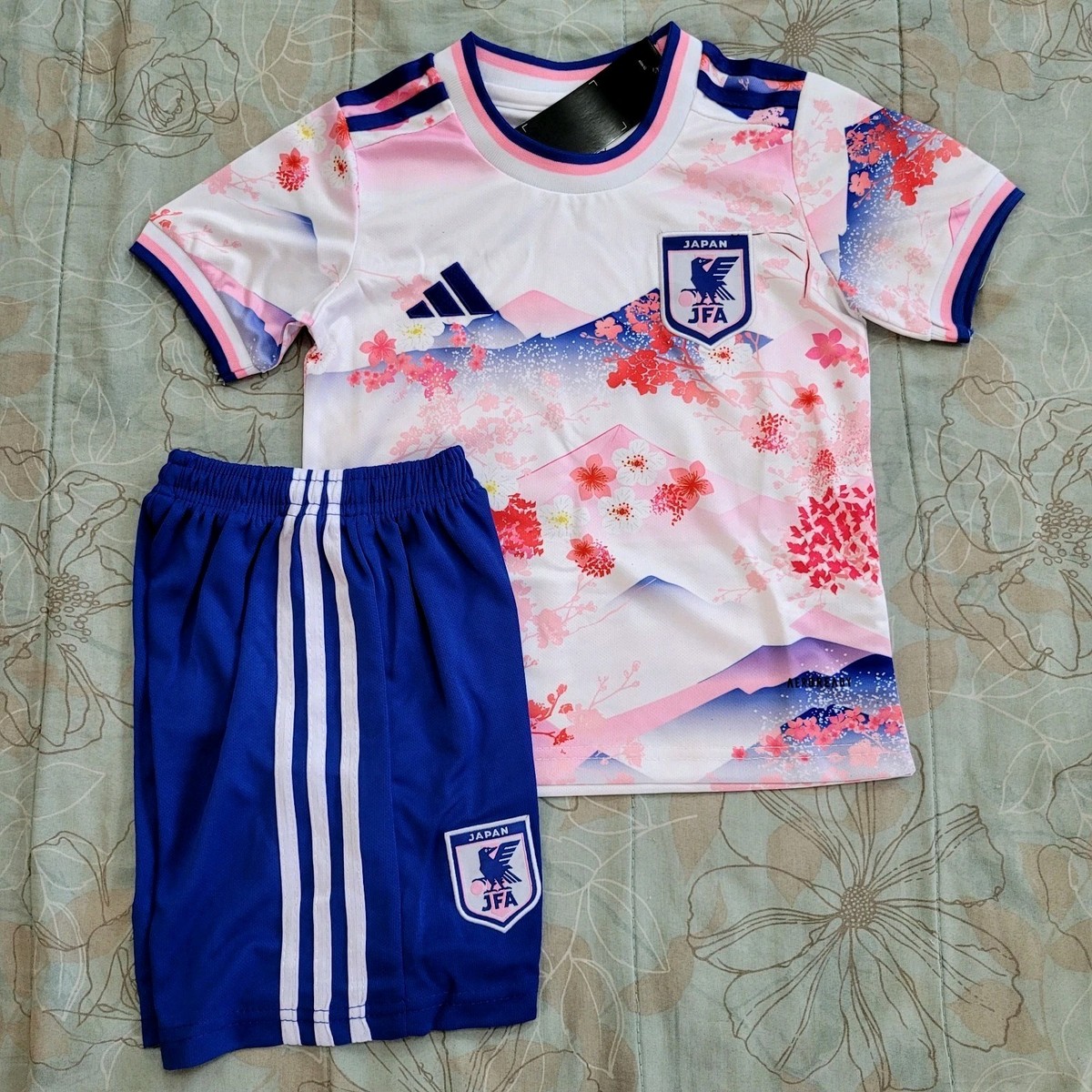 Japan Soccer Jersey Special Art Pink Blue Concept Edition Kids