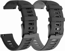 2 Pack Silicone Sport Strap Compatible with Samsung Galaxy Watch 7 44mm