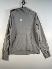 Nike SB Mens Pullover Fleece Skate Sweatshirt Hoodie Gray Sz Large 21.5x28.5