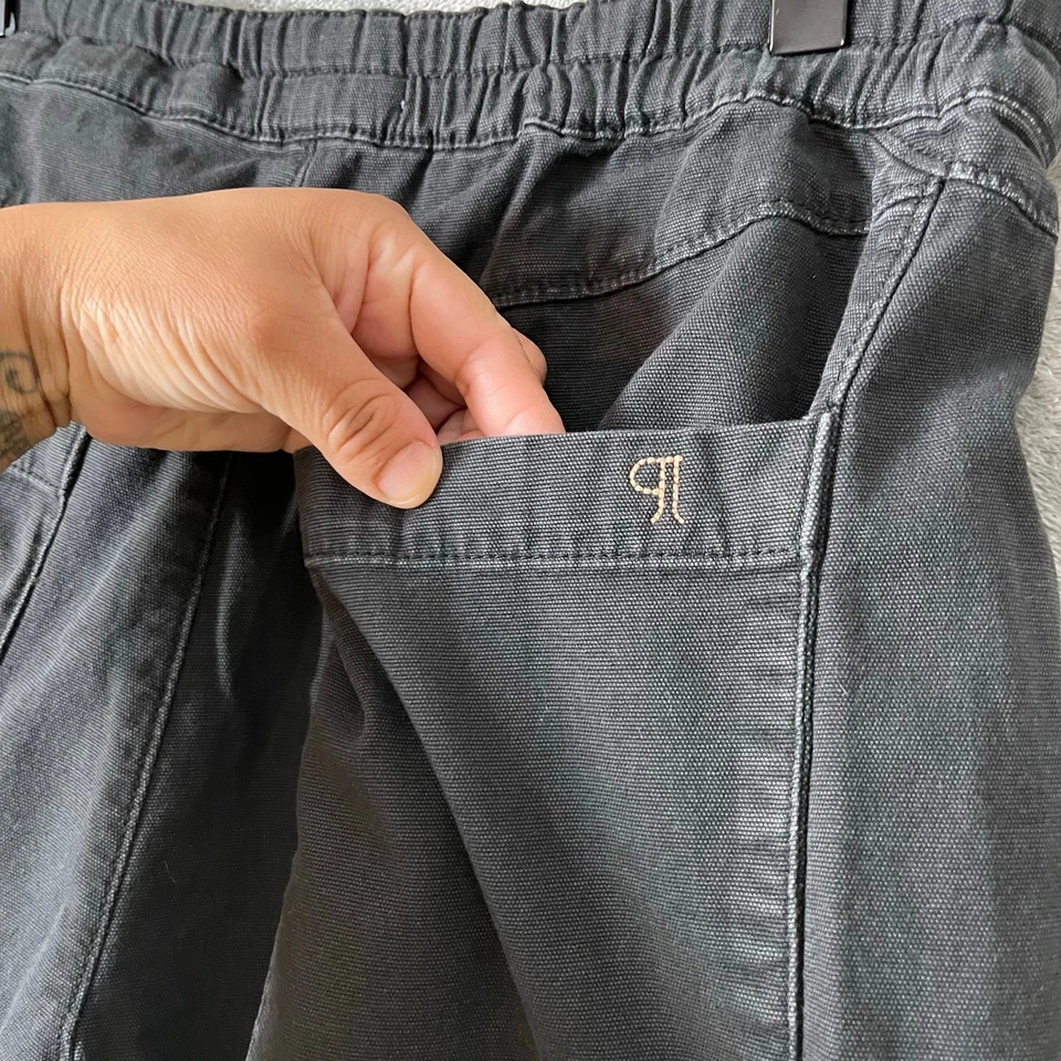 Pantalones Pilcro Anthropologie Izzie Relajados Pull On Barrel Talla Pequeña Lavados Negros Foto 4 de 4