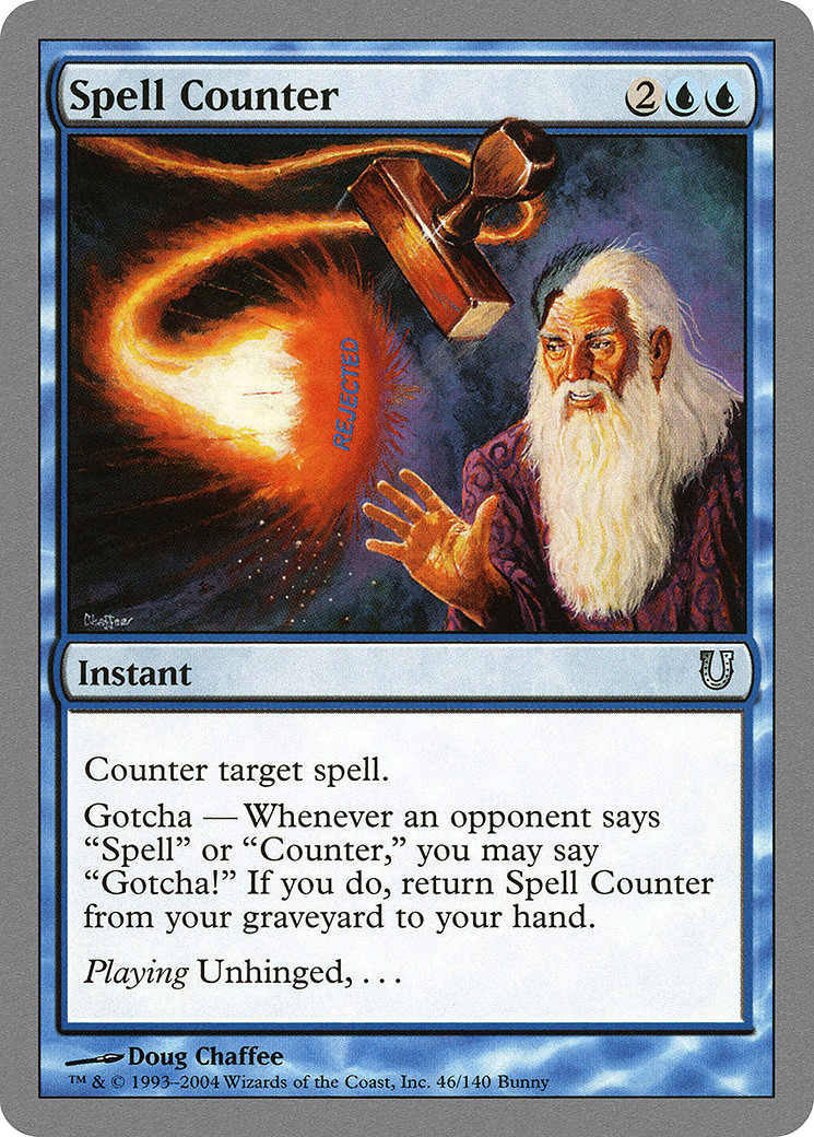 Spell Counter #46 (Foil) (MP) Unhinged UNH Magic MTG