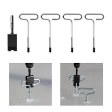 Ice Fishing Anchor Tool Ice Anchor Drill Adapter Ice Fishing Shelter Anchor