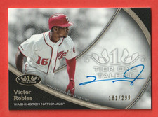 2020 TOPPS TIER ONE TALENT AUTOGRAPHED VICTOR ROBLES /299 NATIONALS EX+/NM-