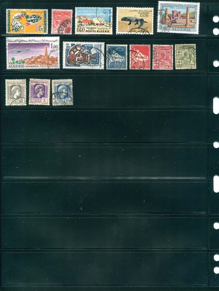 #4364 ARGÉLIA-uma bela seleção de cerca de 100 selos usados de vários anos - Imagem 4 de 4