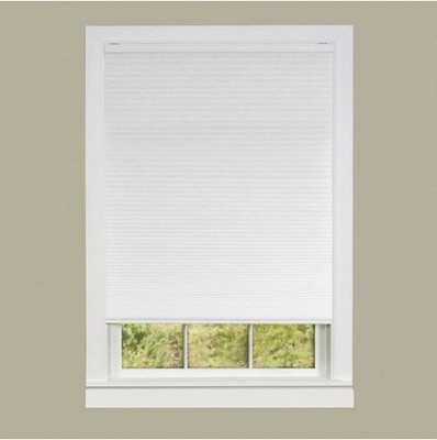 Cordless Honeycomb Cellular Pleated Shade 23x64 - White