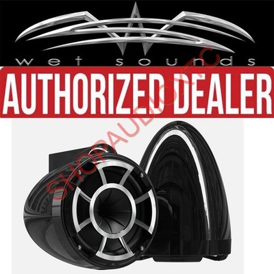 Wet Sounds REV 8 B-X V2 X Mount Tower Speakers BLACK 200W RMS 8  SPEAKERS