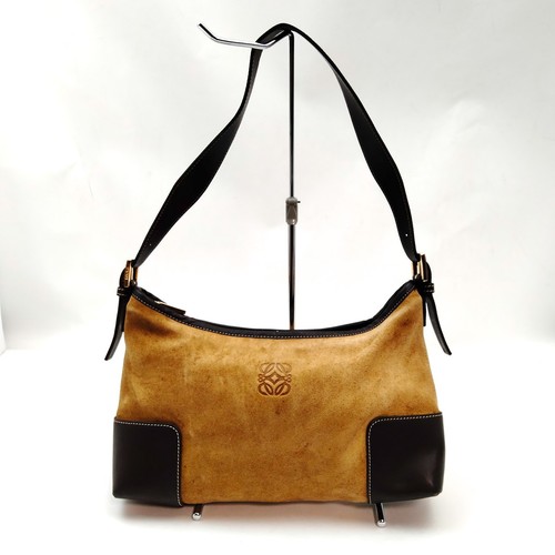 LOEWE Shoulder Bag Brown Suede Leather 1948531