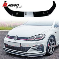 Frontspoiler Lippe Glanz Schwarz Für VW GOLF GTI, R MK7.5 Facelift 2017-2020