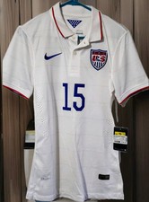 Nike Mens Sz Small Beckerman #15 USA USMNT 2014 Home Match Jersey US Soccer