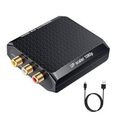 AV to HDMI Converter, 1080P RCA to HDMI Adapter, Mini Black USB Cable