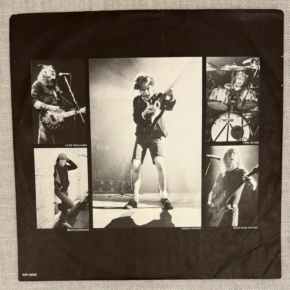 AC/DC Highway To Hell Lp Vinyl OG 1979 Early Press Insert - Image 4 of 4