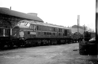 ORG 35MM NEGATIVE DIESEL LOCOMOTIVE 10001 LMS PROTOTYPE BUILT DERBY WORKS