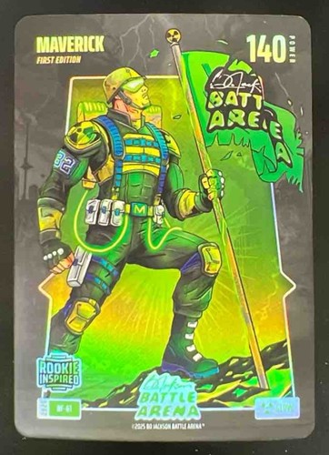 2026 Bo Jackson Battle Arena Maverick Glow Battlefoil 140 Power Rookie #BF-61