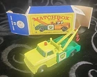 Vintage Matchbox Lesney No 13d Dodge Wreck Truck BP Tow Woriginal Box 1965