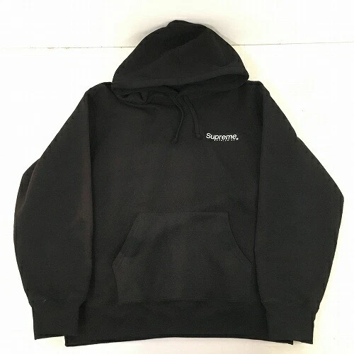 Sweat à capuche Supreme High 128 Worldwide M couleur d'occasion taches de décoloration FakeBusters vérifié