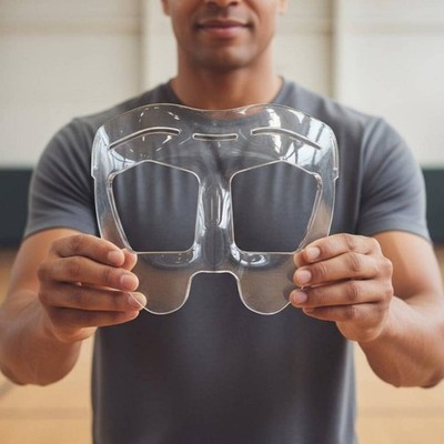 Court Face Guard Adjustable Safety Face Guard Lightweight