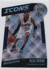 2015-16 Panini Revolution Icons Die-Cuts Cosmic 68/100 Allen Iverson #22 HOF 5x5