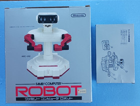 Nintendo Famicom R.O.B. Robot HVC-012 + Block Set HVC-BL CIB (No Game) Japan