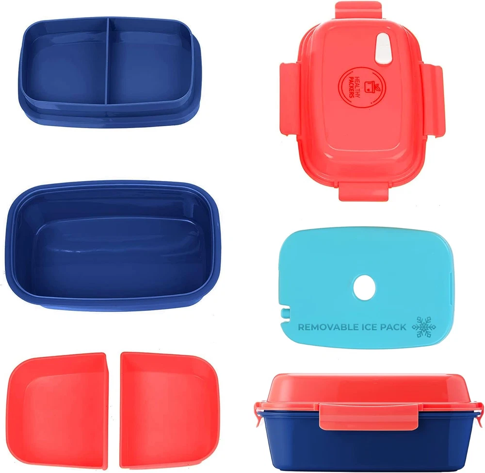 Ultimate Bento Lunch Box for Kids and Adults with Removable Ice Pack Leakproof Design Ultimate Bento Lunch Box for Kids and Adults with Removable Ice Pack Leakproof Design