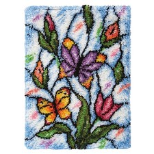 Sundance  Butterfly Stained Glass Latch Hook Kit