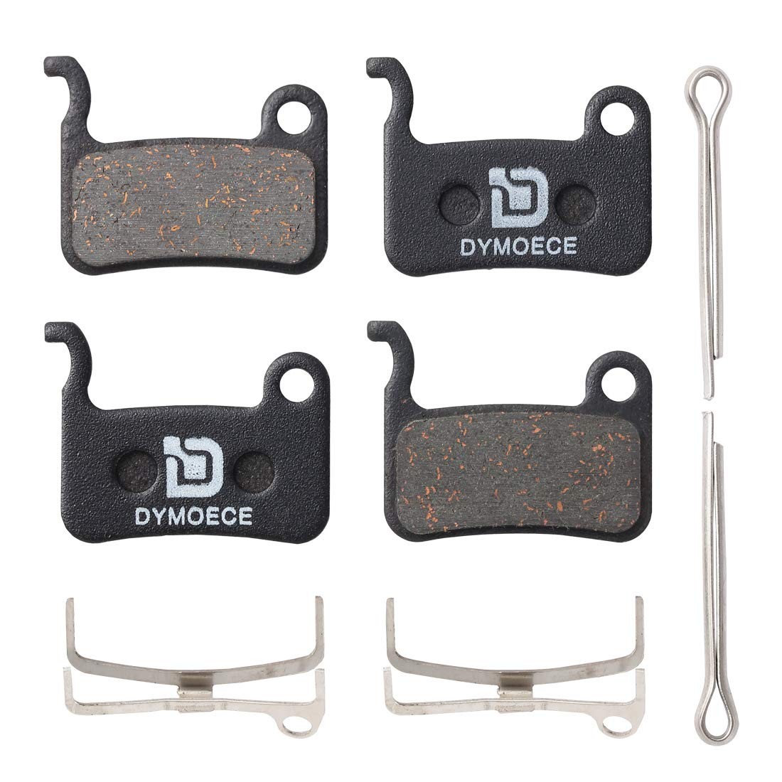 Lot de 4 plaquettes de frein à disque pour vélo VTT et VTC en résine noire