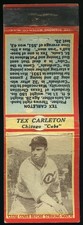 1935-36 Diamond Matchbooks U3-1 Baseball Tex Carleton *e1