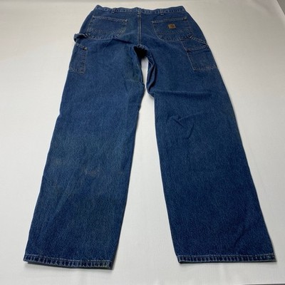 Carhartt Carpenter Jeans B13 DPS Mens 36x36 Blue Denim Original