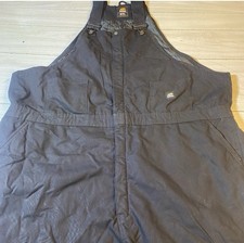 Berne Heritage Insulated Bib Overall Black men  s Size 5XL READ  