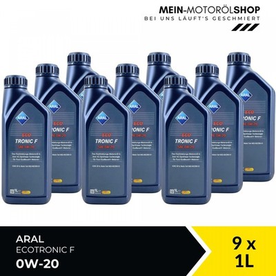 Aral EcoTronic F 0W-20 GF-6 FORD Motoröl 9x1 Liter = 9 Liter