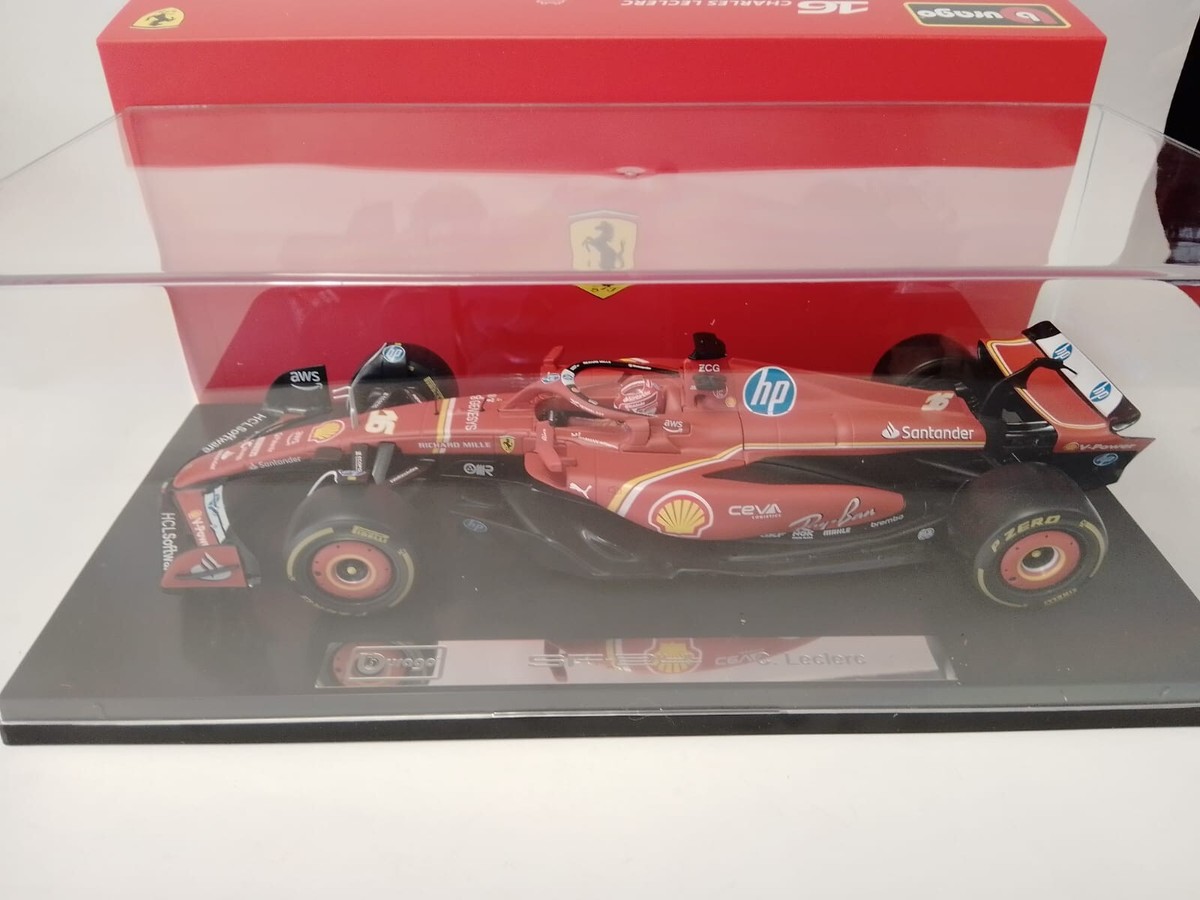 Ferrari F1 SF-24 #16 Leclerc 2024 - Maquette 1:18 Burago Neuve - Édition Monza