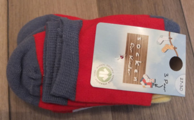 Socks for Children Set 3x Socks Size 27-30 NEW UNISEX