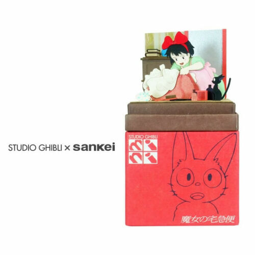 Studio Ghibli mini Paper Craft Kit Kiki's Delivery Service 91 ""Depart tonight""