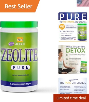 Unflavored Zeolite Clinoptilolite Powder - 400 Servings for Gentle Detox