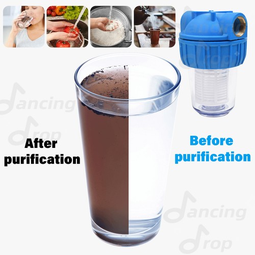 5 Zoll Wasserfilter Trinkwasserfilter Brunnenwasser Gartenpumpe Vorfilter Pool - Bild 8 von 14