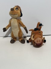 Disney The Lion King Pumbaa and Timon Plush  Pre Owned