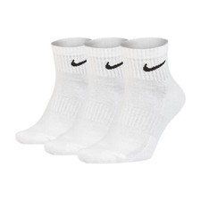 CALZE CALZINI UOMO/DONNA NIKE LIGHTWEIGHT ANKLE CREW SOCKS sx7667 100 bianco