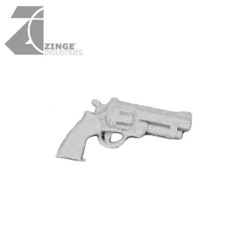 Zinge Industries Infantry Human Pistols Big Old Revolver Set of 5 Guns S-GPI12