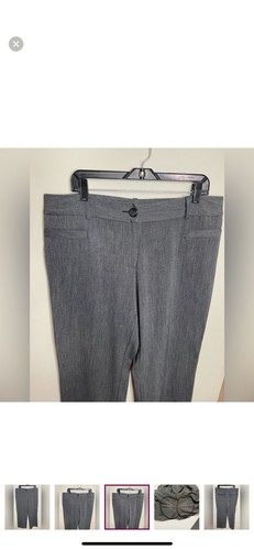 Studio 1940 Petite The Marissa Fit Dress Pants Grey Size 14P - Picture 7 of 16