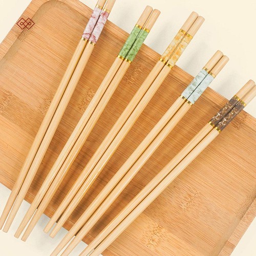 5 Paar Essstäbchen Haushalt Bambus Essstäbchen D5K3 - Bild 8 von 13