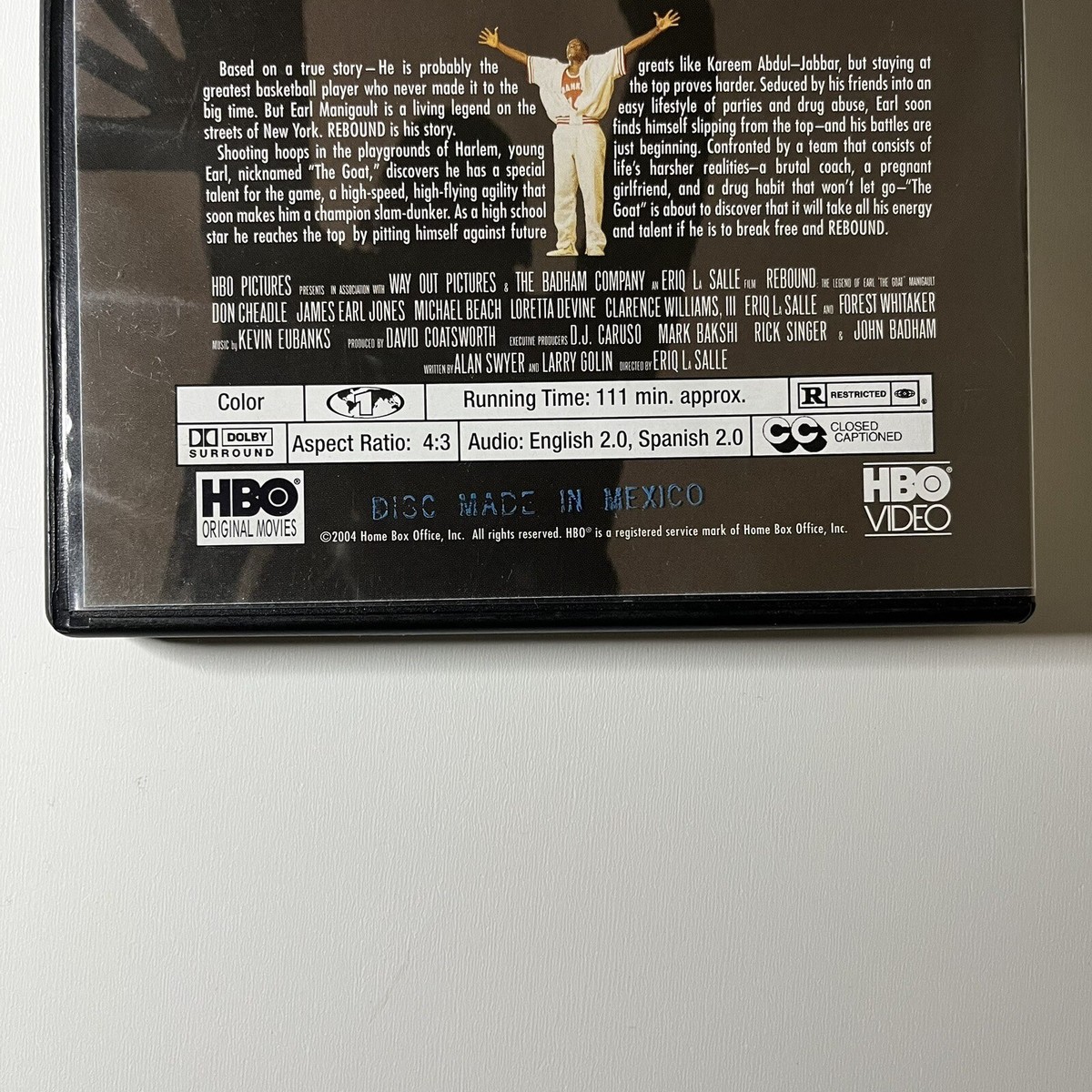 Rebound (DVD, 2004) HBO James Earl Jones Forest Whitaker Don