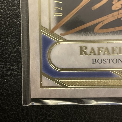 RAFAEL DEVERS 2021 TOPPS TIER ONE GOLD INK AUTO 02/25 RARE RED SOX SSP ON CARD - Picture 16 of 24