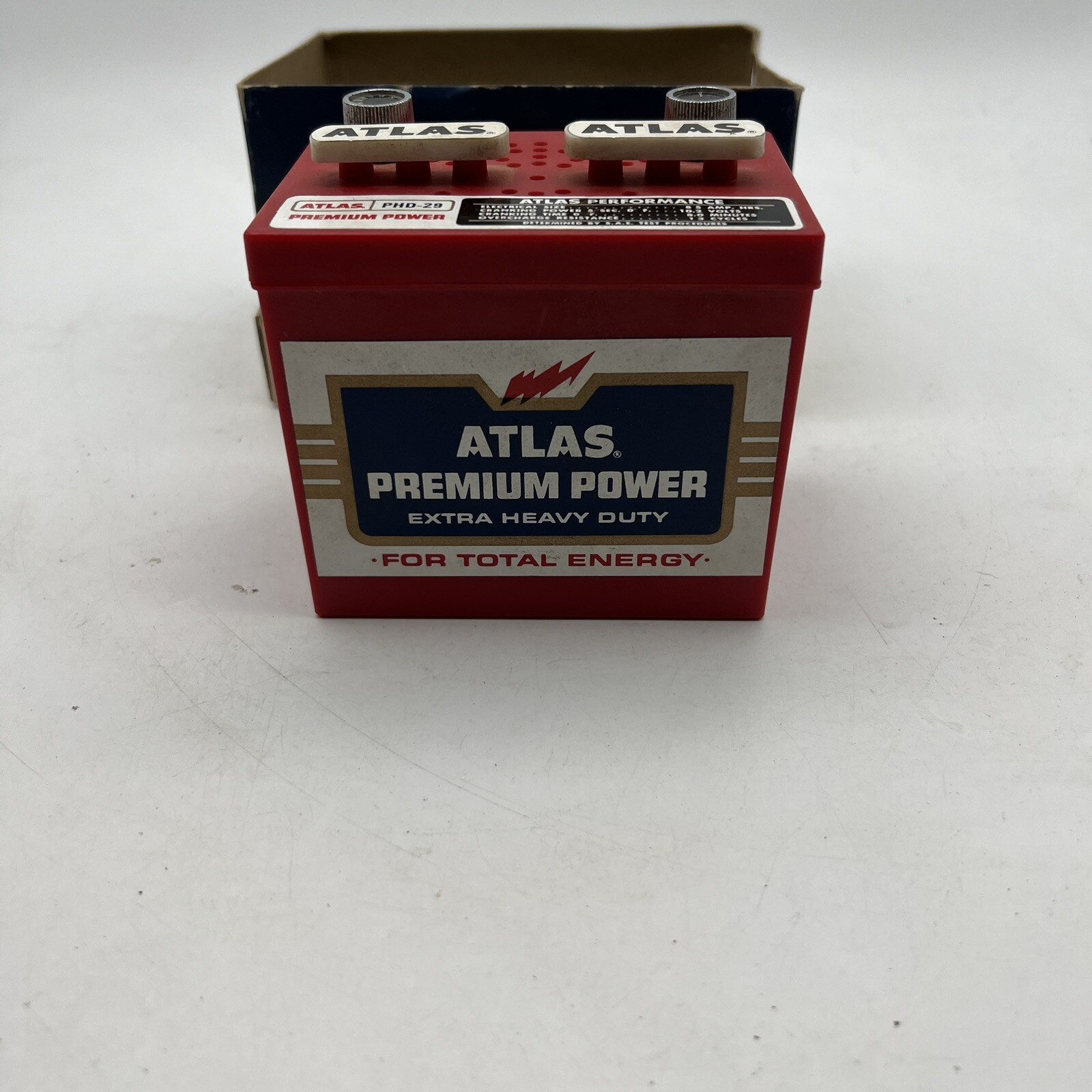 Vtg - Atlas - AM Transistor Radio - PHD-29 Battery Premium Power Promo - Works