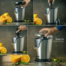 GEEPAS Citrus Juicer Orange Squeezer 100W Electric Machine Lemon Juice Press