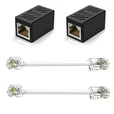 Telephone Line RJ45 to RJ11 Adapter Telephone Jack to Ethernet Cable Adapter ...